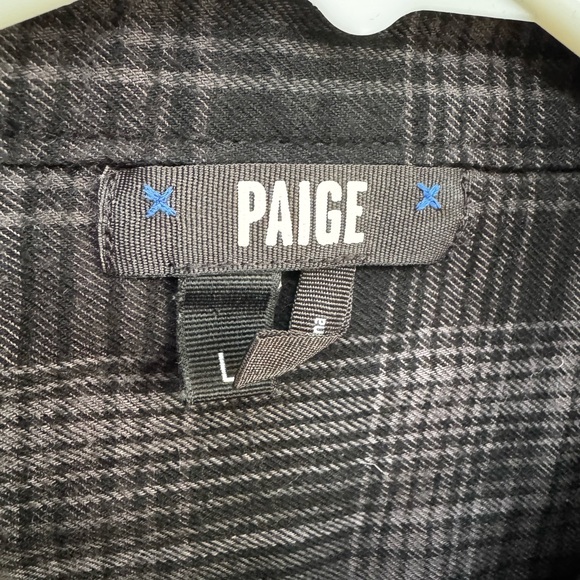 Paige Plaid Flannel Long Sleeve in Medium - Picture 2 of 3